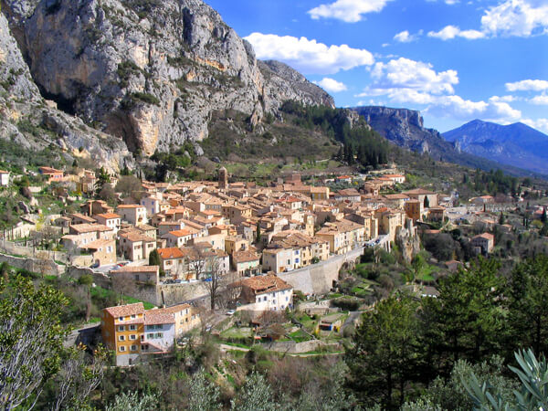 Moustiers-Sainte-Marie in Provence, France