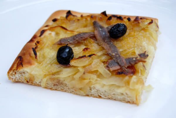 Pissaladière - anchovy and onion tart from southern France