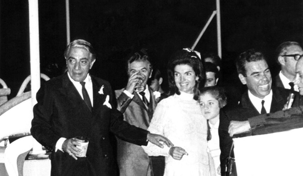 Onassis and Jackie O on Christina O yacht