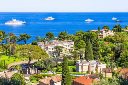 Yachts and luxury villas on Cap Ferrat
