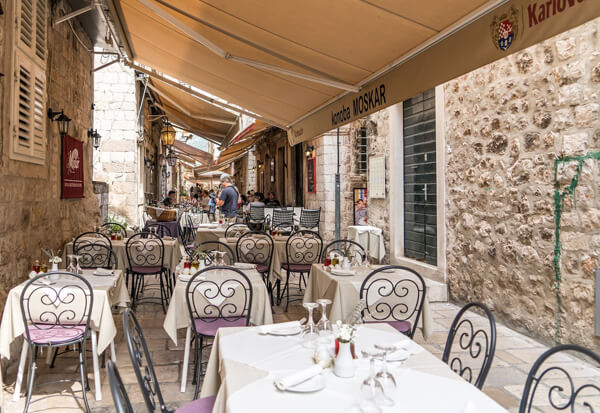 Restaurant in Dubrovnik