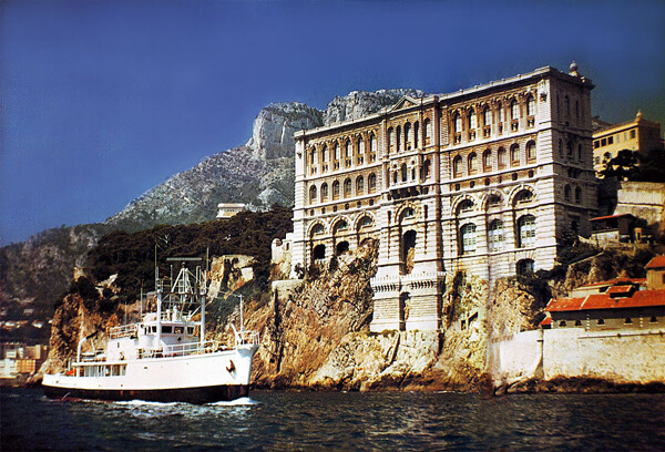 Cousteau's ship Calypso in Monaco