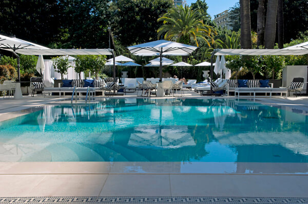 Pool at the Metropole hotel in Monaco