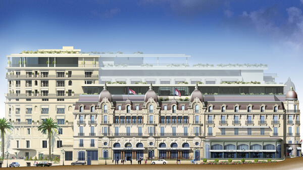 Development plans at Hotel de Paris in Monte-Carlo, Monaco