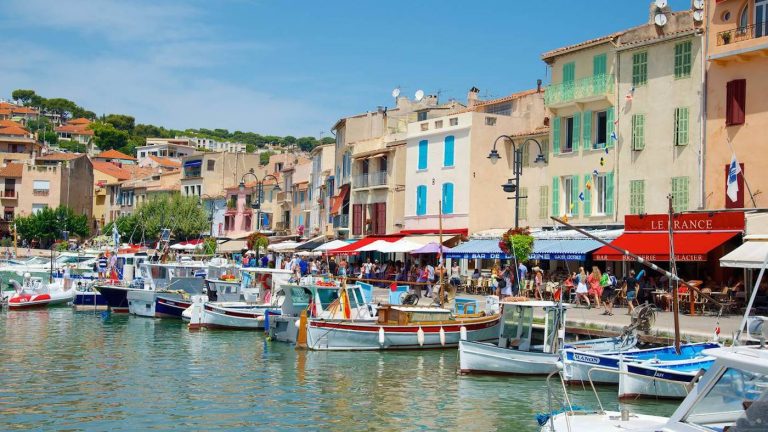 Cassis - boats in harbour