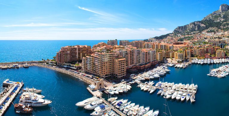 Views over Fontvieille, Monaco