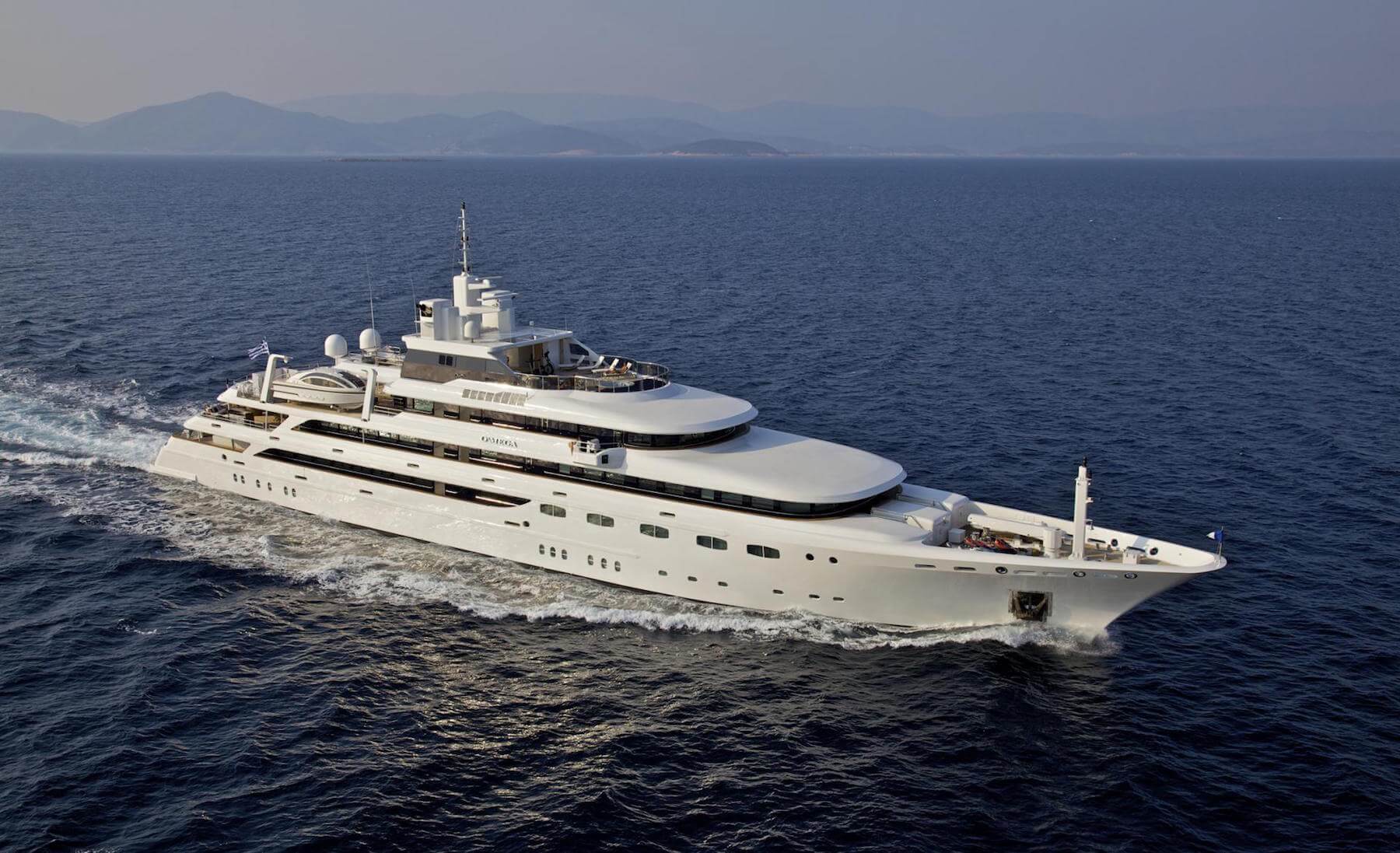 OMEGA yacht cruises along, Cannes