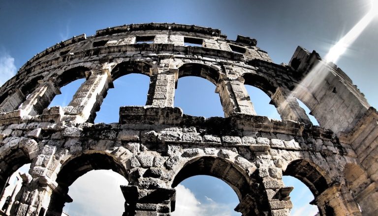 Roman arena theatre in Pula, Croatia