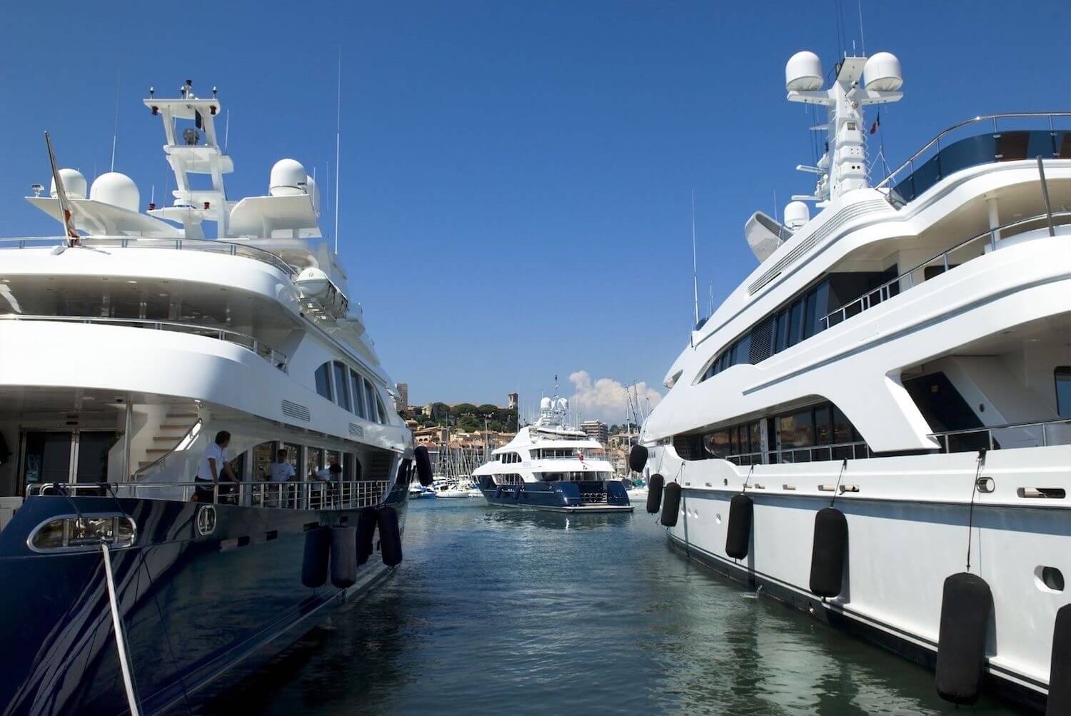 Yachts at Cannes Port