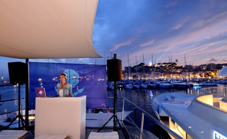 Party at Cannes Lions on yacht