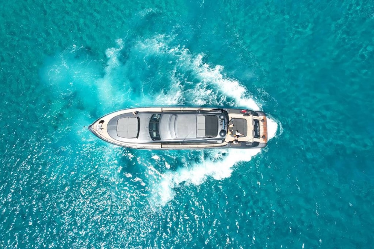 Drone view of Mangusta 92 Revella