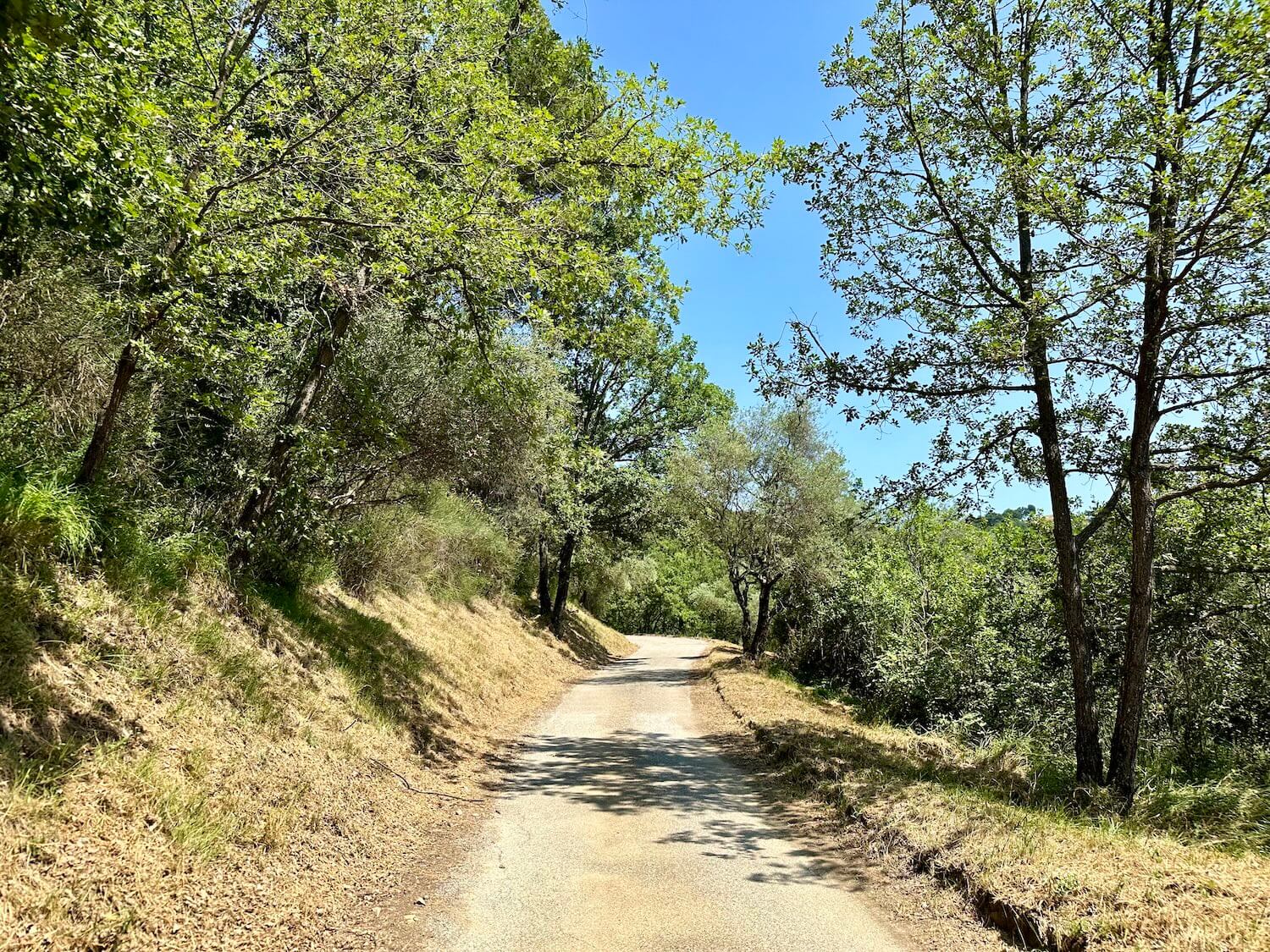 Gravel road in Sospel
