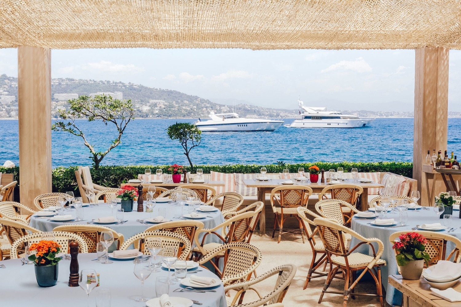 La Guerite restaurant on the island off Cannes
