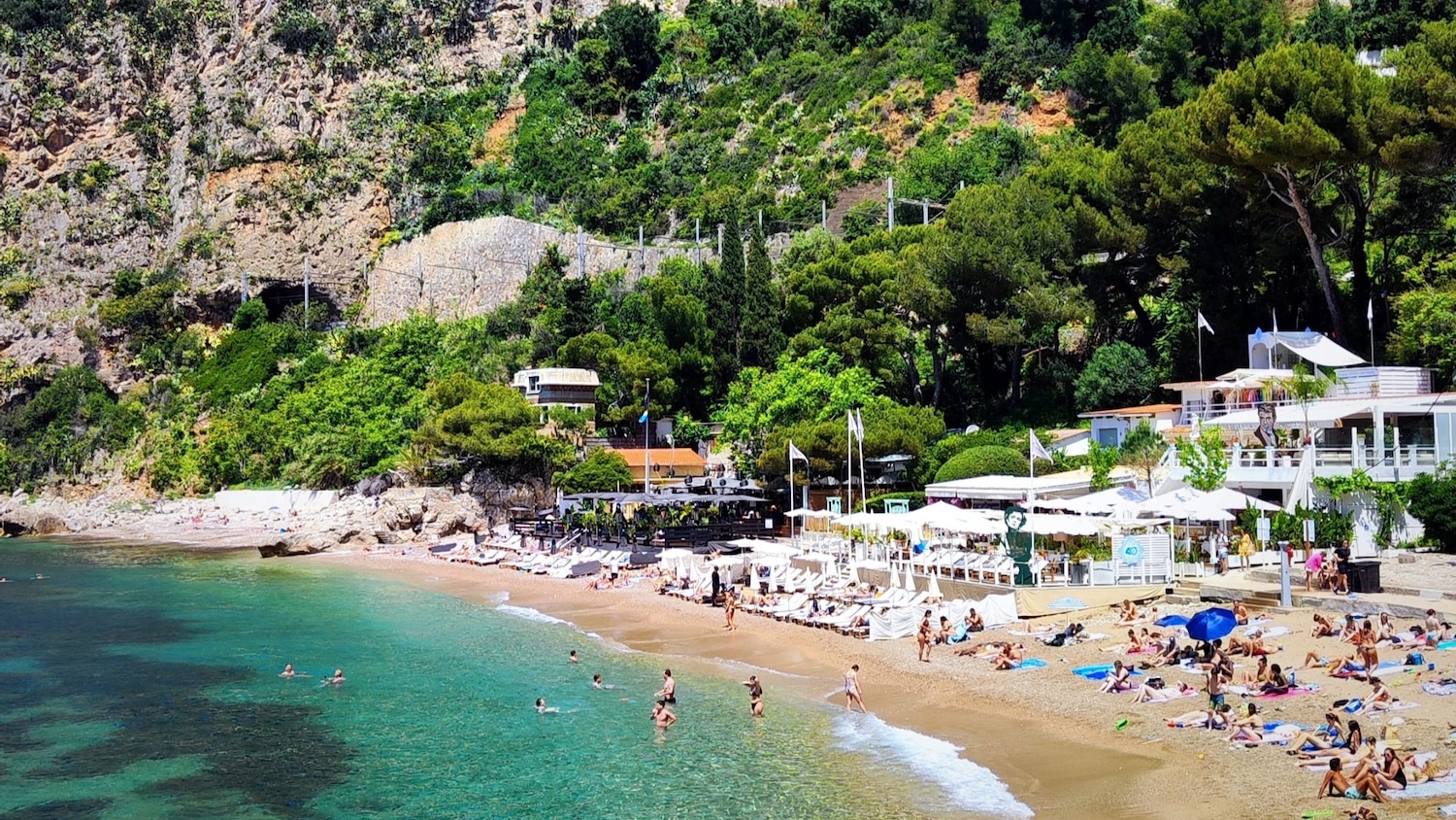 La Réserve de la Mala beach club and restaurant in Cap d'Ail, France