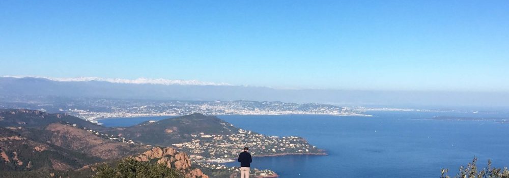 Stunning views over Cannes from Cap Roux