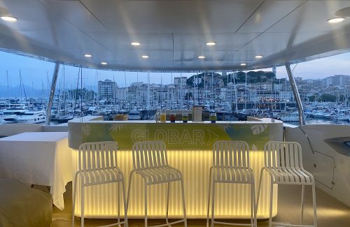 Bar on deck of yacht at Cannes Lions 2025