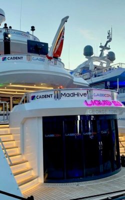 Gabbcon yacht LIQUID SKY in Cannes Port for Cannes Lions Festival