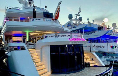 Gabbcon yacht LIQUID SKY in Cannes Port for Cannes Lions Festival