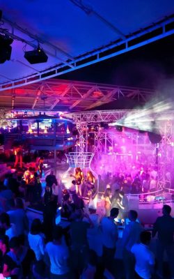 Party in nightclub Via Notte, Corsica