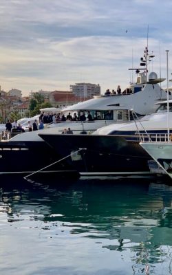 Yachts in Cannes Port at MIPIM 2019