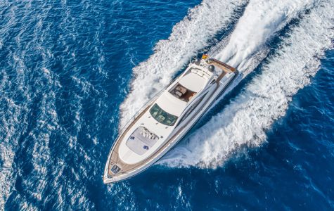 Mangusta 92 yacht charter Ibiza FIVE STARS