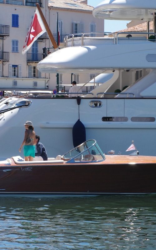 Yacht Weddings classic motor boat in Saint Tropez